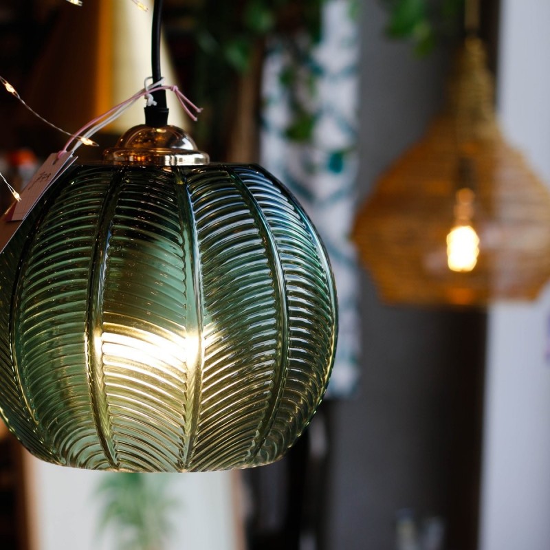 niet voldoende venijn punt Groene glazen hanglamp | Glazen Hanglampen Voor Keuken | Simiglighting