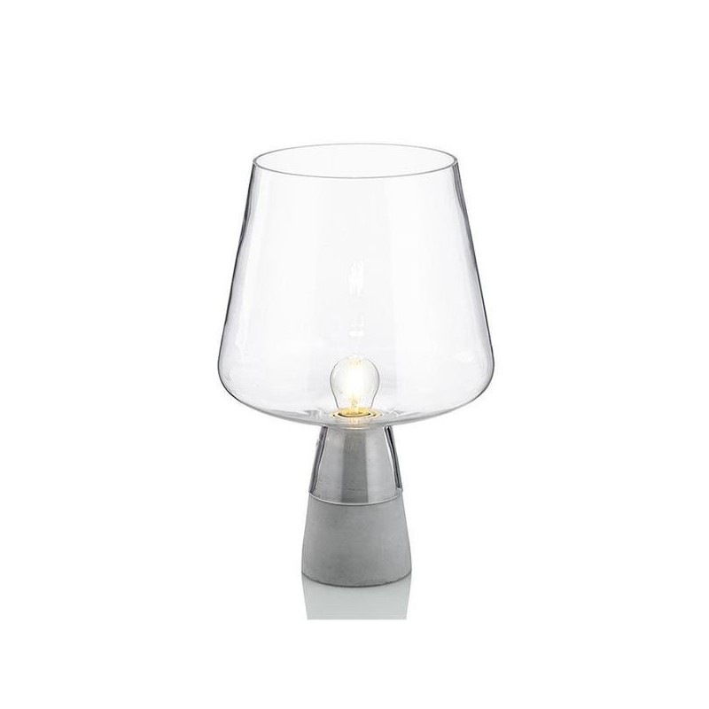 Lampe de table en verre Leimu