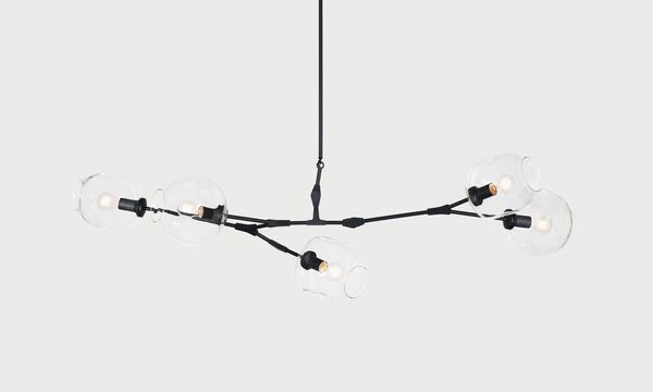 Branching bubble chandelier