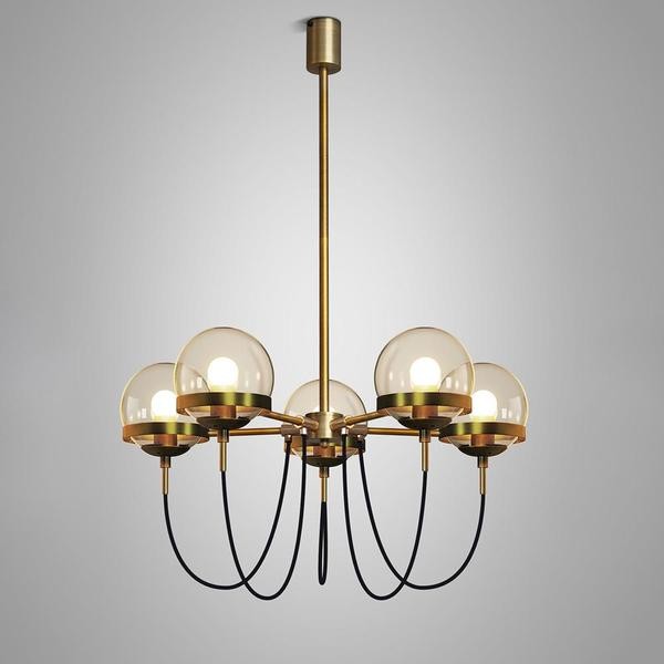 Glass Ball Chandelier Light