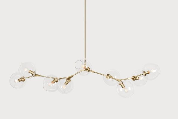 Branching bubble chandelier