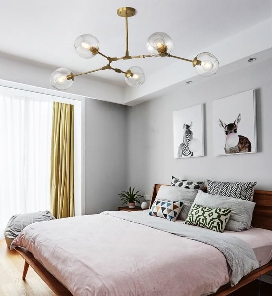 Branching bubble chandelier