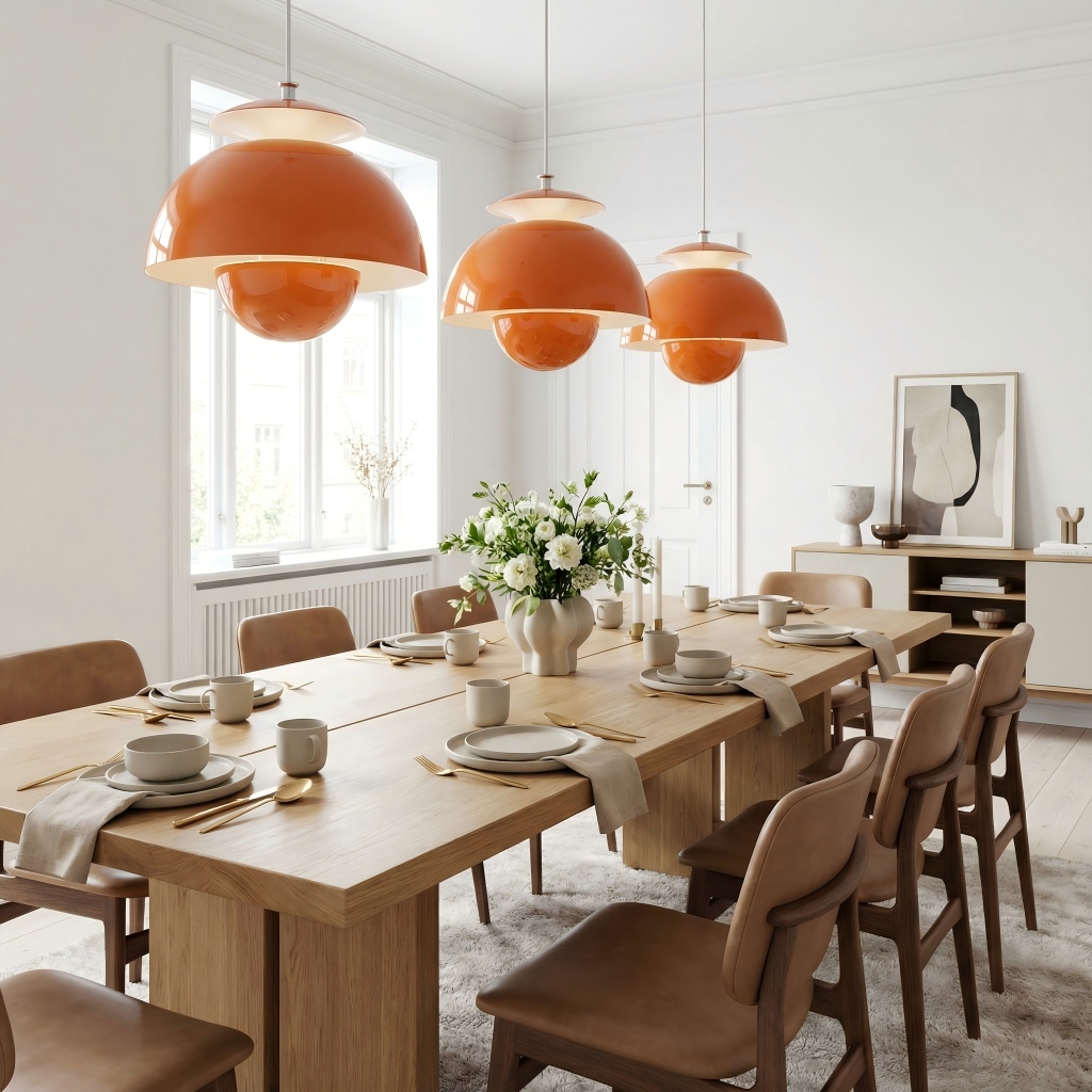 Orin Modern Nordic Metal Flower Hanging Light - Decorative Pendant